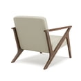 thumbnail image 4 of Glenwillow Home 30" Wide Grove MCM Wood Frame Upholstered Accent Chair in Beige, 4 of 6