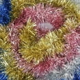 thumbnail image 3 of 16FT Christmas Tree Tinsel Garland Metallic Streamers,Celebrate Holiday New Year Party Ceiling Hanging Decorations, 3 of 4