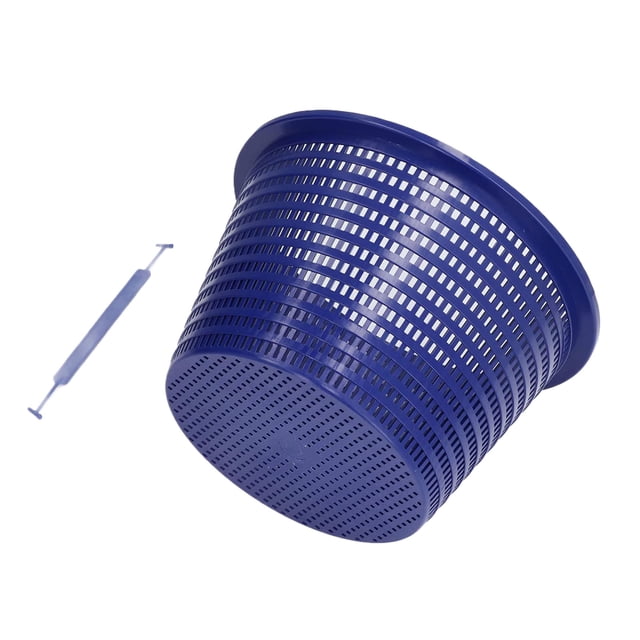Kearding Cesta del skimmer del ABS para la instalación y el desmontaje fáciles resistentes de las condiciones duras de la piscina Suministros de limpieza para el hogar Azul trompeta