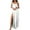 White, variant on Sexlip Womens Deep V Neck Metal Trim Split Hem Bodycon Maxi Dress Fascinating Cocktail Club Night Out Dress Black XXXL
