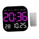 thumbnail image 3 of Reloj despertador Digital con pantalla LED, luz ajustable de 10 niveles, calendario electrónico con pantalla de temperatura para dormitorio , Rosa BLESIY Reloj despertador digital, 3 of 8