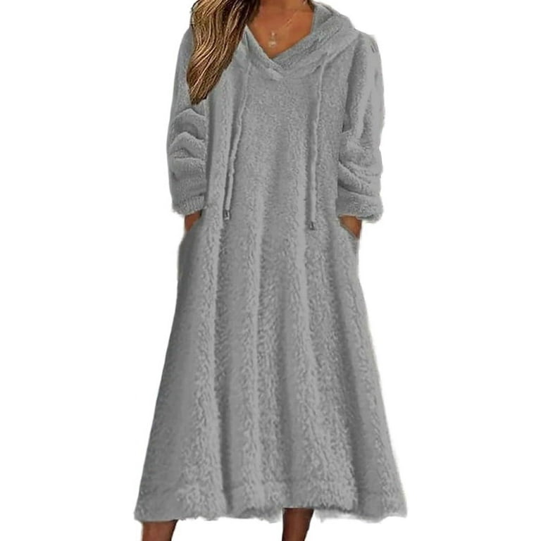Plus size fleece nightgown hotsell