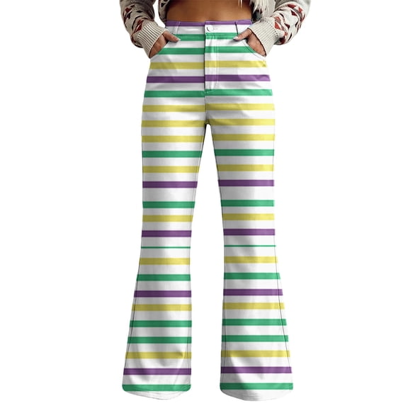 Womens Sweatpants Plus Size Printed Loose Fashion Casual Wide Leg Sweatpants Women Black L