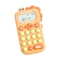 thumbnail image 2 of Calculadora de dinosaurios, calculadora de escritorio para oficina, material didáctico, aprendizaje inteligente. Naranja, 2 of 9