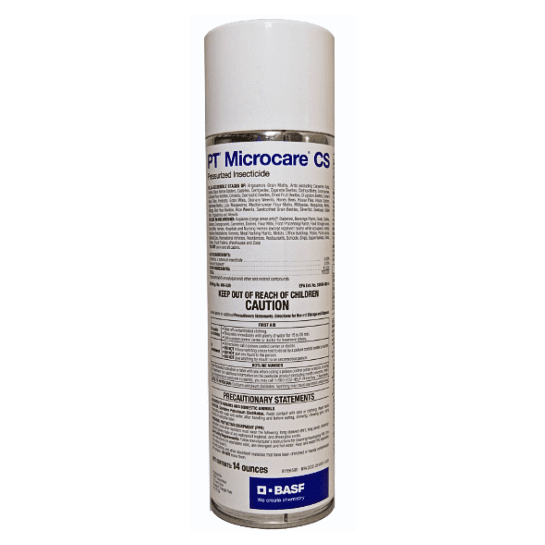 BASf PT Microcare CS Pressurized Insecticide - Reduced Risk Dust for Ants, Bed Bugs, and Stinging Insects, with USA Supply Gloves