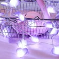 thumbnail image 4 of Utoimkio 4.9FT Valentines Day String Lights LED Heart Shaped Fairy Lights,Heart Fairy Lights Battery Operated,Romantic Valentines Day Decorations for Bedroom Home Wedding Indoor Outdoor, 4 of 4