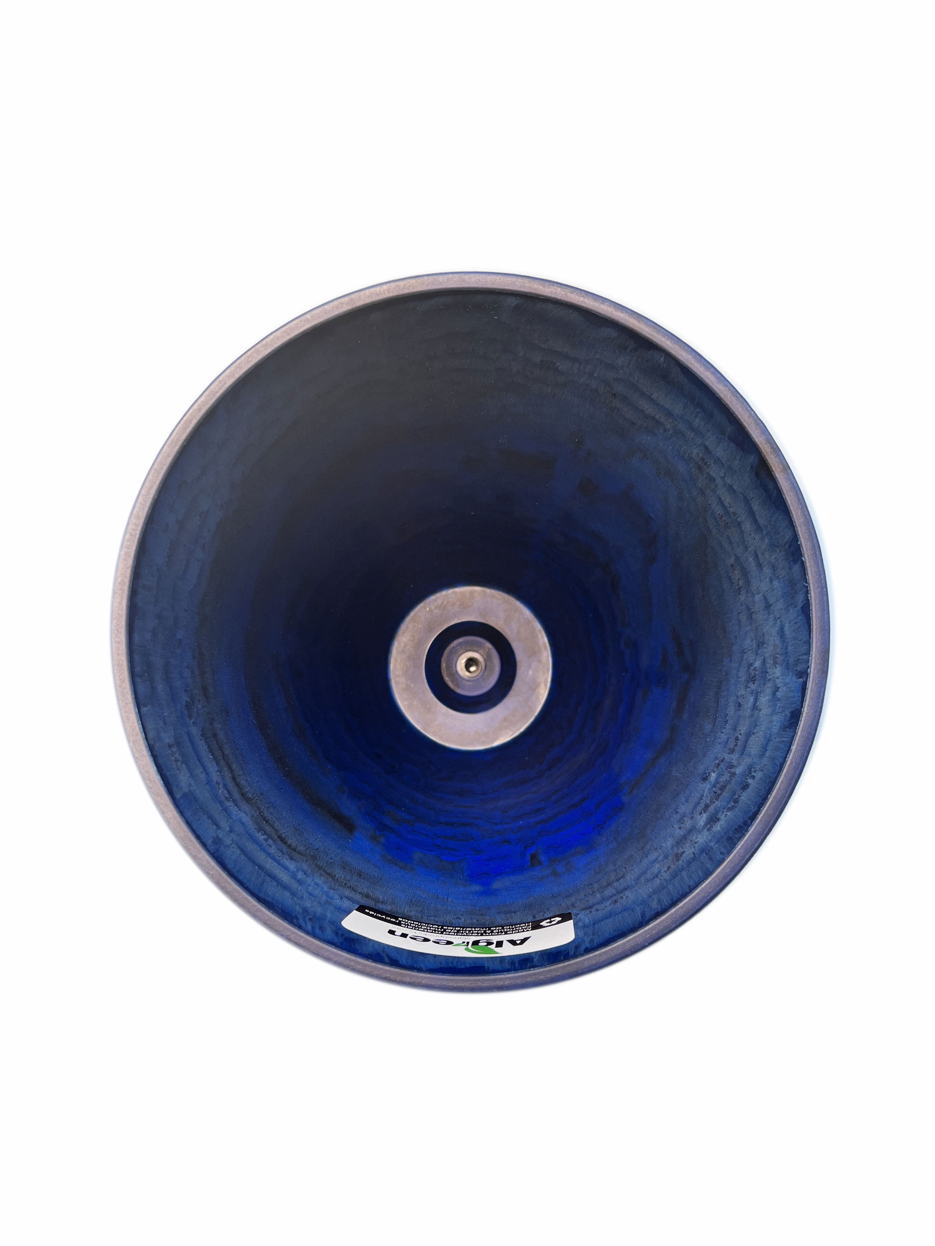 Acerra Curved Vase Planter, 11.5" x 20"H, Blue