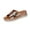 Rose Gold, variant on Women's Embossed Wedge Slide Sandals Studded Open Toe Slip On Comfortable Casual Summer Shoes