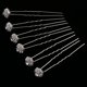 thumbnail image 4 of 6 Unids Magnífico Rhinestone de Cristal Horquilla de Bodas Del Baile Nupcial Yuyangstore Pinza de pelo nupcial, 4 of 8