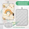 thumbnail image 6 of Yayeee Pot Holders Kitchen Heat Resistant with Pocket 7"x9.8" Cotton Oven Cooking Hot Pads, Retro Rainbow, 6 of 7