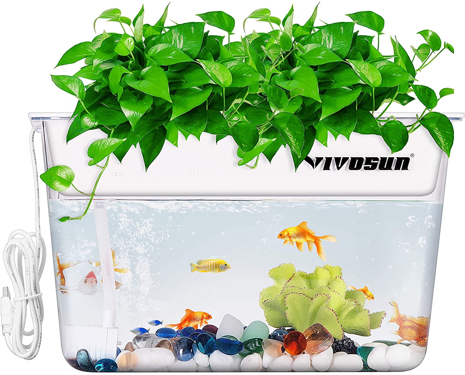 VIVOSUN Aquaponic Fish Tank Hydroponic Cleaning Tank Fish
