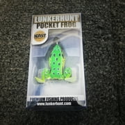 Lunkerhunt Pocket Frog - Topwater Lure - Leopard,1.75in,1/4oz,Soft Baits,Fishing Lures