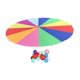thumbnail image 5 of Sombrilla arcoíris para playa, juego de paracaídas, percepción del color, coordinación mano-ojo, patio de juegos interactivo, 300 cm de diámetro,, 5 of 9