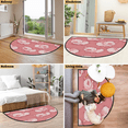 thumbnail image 7 of CURLYOOT Pink Pig Half Round Door Mat 40'' x 63'', Indoor Outdoor Entrance Rug, Semi Circular Area Rug, Non Slip Washable Absorbent Doormat, Laundry Room Rug, 7 of 7
