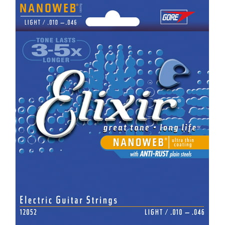 Elixir Nanoweb Light Gauge Electric Guitar
