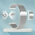 thumbnail image 2 of FESIGN Milanese Loop Band for Samsung Galaxy FIT3 Magnetic Metal Replacement Watch Straps for Samsung Galaxy FIT 3 for Women Men, Silver, 2 of 7