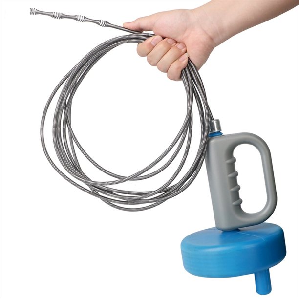 Desatascador de Desagües para Lavabos, Desatascador de Tuberías de Alcantarillado, Draga Extensible de Mano para Baño y Cocina, Herramientas de Limpieza de 7 Metros.