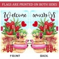 thumbnail image 2 of Welcome Love Heart Flower Beach Snowman Decoration Vertical Valentine''s Day House Flag Farmhouse Holiday Wedding Party Outdoor Yard Banner 28" x 40", 2 of 3