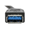 thumbnail image 4 of Tripp Lite USB 3.0 Keystone/Panel Mount Coupler Cable (F/F), All-in-One, Angled Connector, Black, 1 ft. (U325-001-KPA-BK), 4 of 5