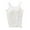 White, variant on LIZUOJUN Under $9 Women Tank Tops Built-in Bra Racerback Slim-Fit Camisole Sleeveless Casual Shirts Trendy Workout Tops Versatile Layering Daily Wear, Beige, Camisole, L