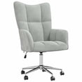 thumbnail image 1 of Silla Relax Casafoyer en Terciopelo Gris Claro con Altura Ajustable, 1 of 5