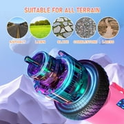 SISIGAD Hoverboard with Bluetooth Speaker and LED Lights, All-Terrain Two-Wheel Self Balancing Flash Wheel Electric Scooter