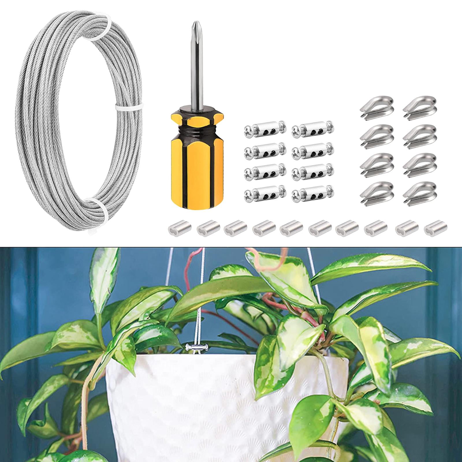 SunniMix 2mm Wire Rope Chandelier Hanging Multiuse for Balconies Porch Home 20m