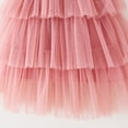 thumbnail image 7 of OSOLU Toddler Girls Sleeveless Floral Tulle Holiday Party Tiered Dress Dance Party Princess Dresses Sundress Infants Leisure Dailywear, 12-18 Months, 7 of 7