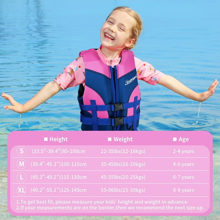 OldPAPA Kids Swim Vest Life Jacket-Toddler Flotation