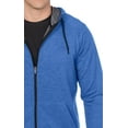 thumbnail image 3 of Tri Moutnain Men's Tri Blend French Terry Hoodie Kangaroo Pocket Zip Sweatshirt 2x 3x 4x, 3 of 6
