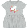 thumbnail image 3 of Inktastic Roller Skate Flowers Girls Baby Dress, 3 of 5