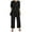 Black, variant on HBFAGFB Pantsuit for Women Fashion Casual Long Tops Wide Leg Pants with Pockets Daily Wear Red Size M