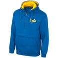 thumbnail image 2 of Men's Colosseum Blue UCLA Bruins Half-Zip Hoodie, 2 of 3
