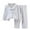 Grey, variant on LUOGENLI Girls Pajamas Size 24T Kids Girls Boys Pajamas Set Pj's Long Sleeve Button down Winter Warm Sleepwear Loungewear Girls Pajamas Size 14 Beige 2-3 Years