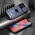 thumbnail image 1 of Shockproof Case For iPhone 15 14 Pro Max Plus 13 12 11 Pro Max XR X 8 7 Plus SE 2022 Rotation Metal Ring Stand And Card Slot Grey iPhone 14 Pro, 1 of 6
