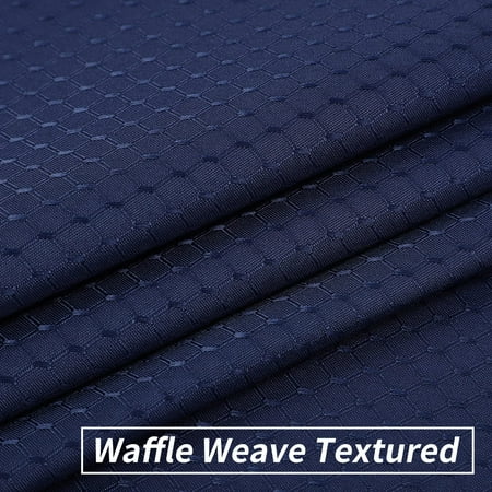 

Waffle Weave Check Jacquard Tablecloth Table Cover Waterproof Stain Resistant Wrinkle Free for Dinner Banquet Parties Wedding Navy Blue 52 x70