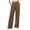 05-Brown, variant on Yutgune Women's High Waisted Wide Leg Pants Button Casual Work Trousers with Pockets