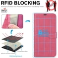 thumbnail image 3 of UTAH-Wallet Case for iPhone 16 6.1", [RFID Blocking] [4 Card Slots] TPU Interior Protective Case, Magnetic Closure Folio Shockproof PU Leather Cover Compatible with iPhone 16 5G 2024, Hot Pink, 3 of 4