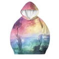 thumbnail image 4 of Enjoytime Hoodies for Girls Printed Long Sleeve Pullover Sweatshirt Fall Winter Fashion Casual Kids Clothes with Pocket, 4 of 7