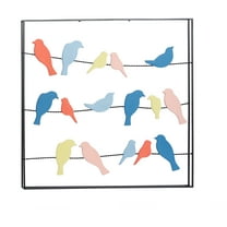 DecMode Multi Colored Metal Coastal Wall Decor