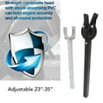 thumbnail image 4 of Adjustable Transom Protector, 23-35 Inch Boat Transom Saver S Hook Rubber Rope ABS Composite Head Strong Support  for 100 Horsepower for Trailer Mount, 4 of 7