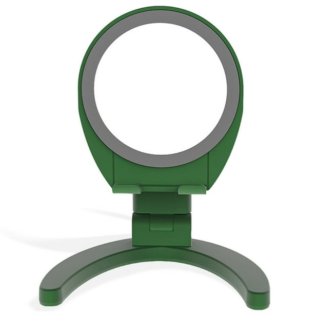Soporte de teléfono de espejo Portátil Smartphone Maquillaje Soporte Tableta Escritorio Cuna Universal Soporte Flexible Soporte para el hogar Verde sidaley HA059201-03B