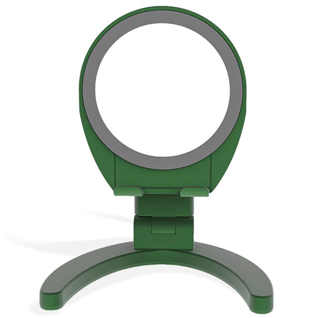 Soporte de teléfono Mirror Soporte de maquillaje de teléfonos inteligentes portátiles Cuna de escritorio universal Soporte flexible Soporte para el hogar Verde Inevent HA059201-03B