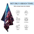 thumbnail image 2 of Independence Day Of The United States Flag Ultra Fine Fiber Beach Towels for Travel And Quick Drying Absorbent Towels for Swimming, 2 of 7
