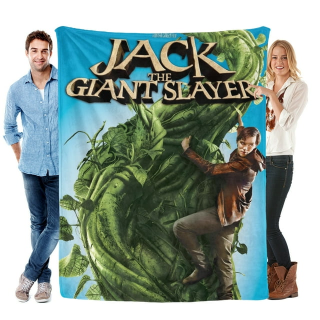 Jack, el Asesino de Gigantes anti-pilling, suave, ligera, esponjosa y acogedora de lujo para hogar y cocina – Perfecta para niños y adultos, 100 x 150 cm