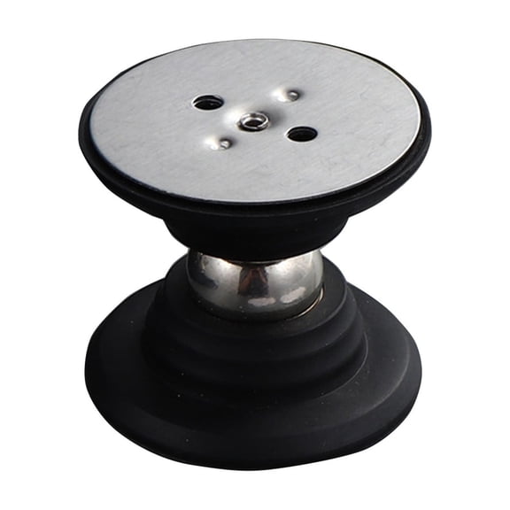 Black Magnetic Door Stopper For Rv With Adhesive And Expansion Screws Easy To Install On Camper Doors