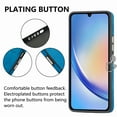 thumbnail image 5 of Mantto PU Leather Case for Samsung Galaxy A15, Soft TPU Bumper Fleece Lining Shockproof Cover for Galaxy A15, with SIM Card Slots Plating Buttons Slim Lightweight Case, Blue, 5 of 11