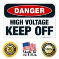 thumbnail image 7 of High Voltage Keep Off Sign, OSHA Danger Sign, 24x36 Corrugated Plastic, 7 of 7