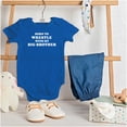 thumbnail image 3 of Born to Wrestle With My Big Brother Bodysuit Jumper Boys Infant Baby Brisco Brands 6M, 3 of 6