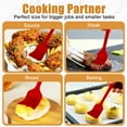 thumbnail image 4 of KitsKap Silicone Basting Brush 2 Pcs Pastry Brush for Oil, Grill Barbecue Sauce Dishwasher Safe Red, 4 of 7